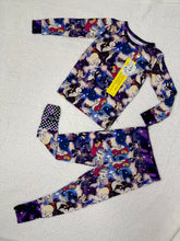 Load image into Gallery viewer, Friendly Freights Long Sleeve Sleep set with convertible Feet
